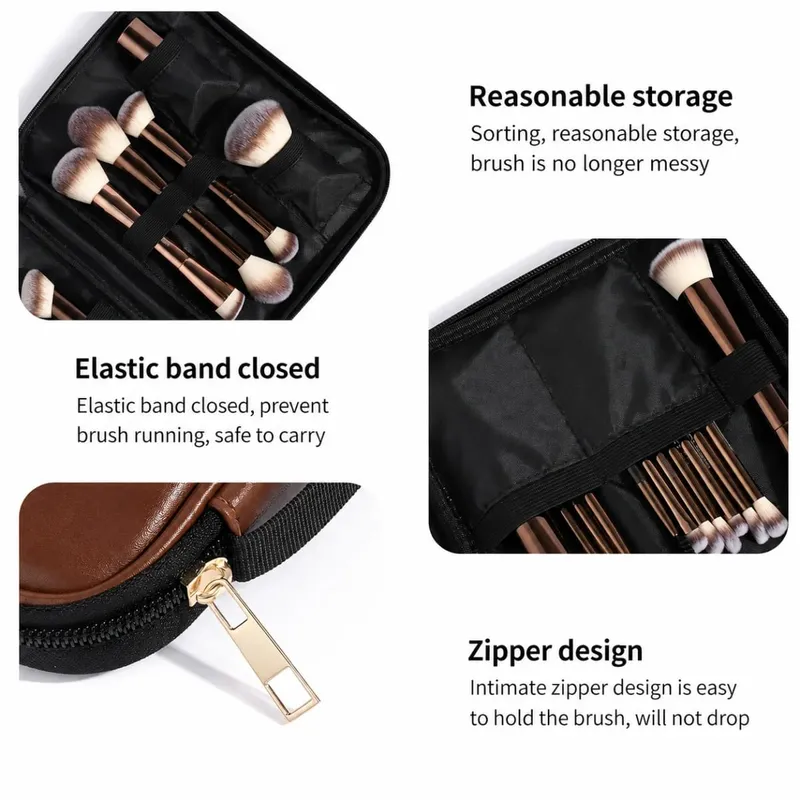 20pcs Set of Facial Makeup Brushes with a Brush Bag Including Foundation Brush Blush Brush Powder Brush Eyeshadow Brush Eye