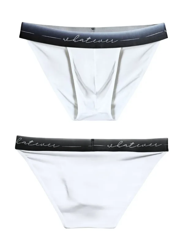 1pc Men's Sexy Semi-sheer Briefs - Ice Cold Fabric Printed Waistband Breathable Sweat-Wicking Soft Casual Daily Men Underwear