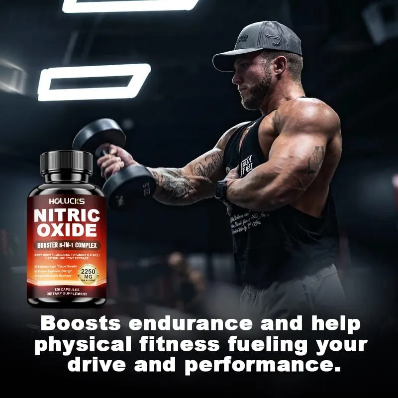 Nitric Oxide Booster Pre-Workout Boosts Muscle Pump Energy and Endurance Performance & Muscle Mass Beet Root Supplement