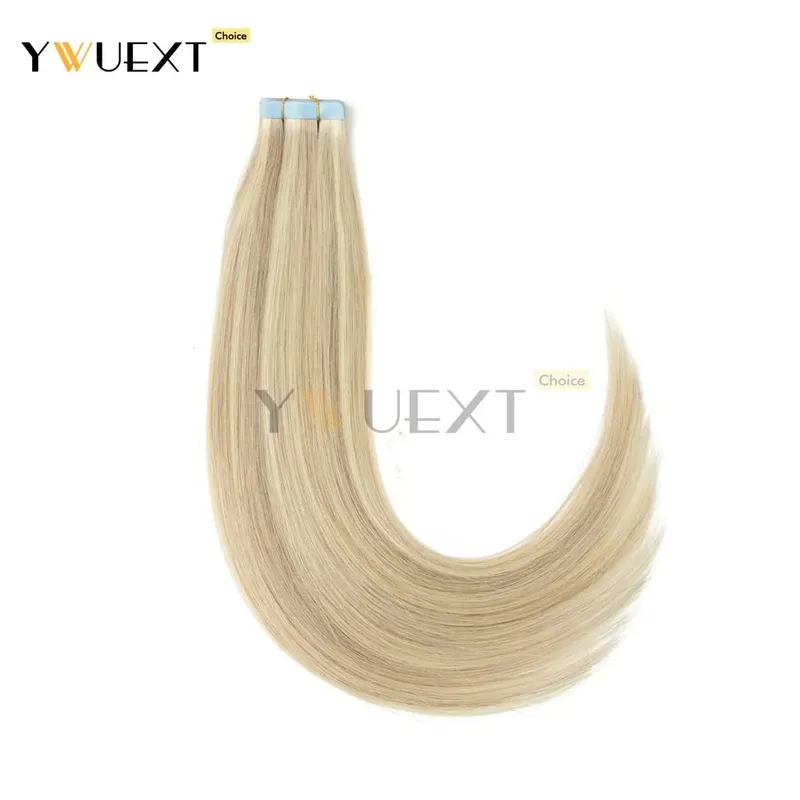 30G-50G Tape in Human Hair Extensions Natural Straight Machine Remy Hair 20pcs/pack Natural Look Hair Easy to Wear for Women