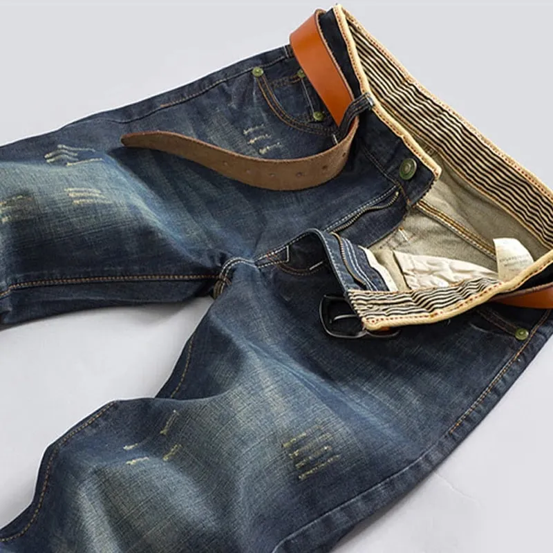 2025 Casual Jeans Mænd Business Lige jeans Stretch denimbukser Bukser Slim Fit Klassiske Cowboys Young Man Jeans