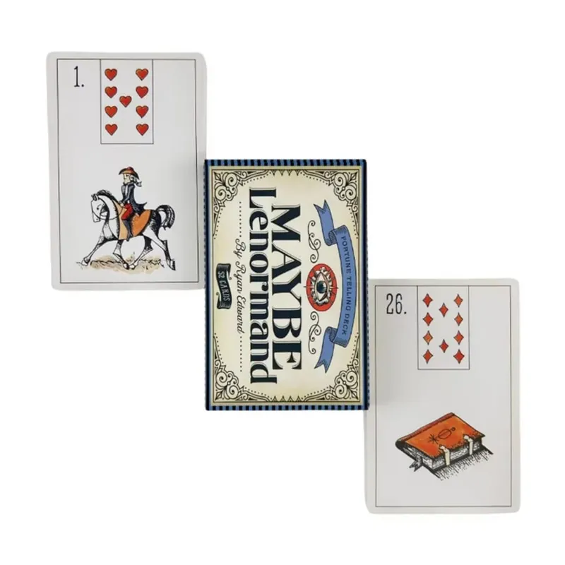 Maybe Lenormand Oracle Cards Deck For Family Party High Quality Fortune Telling Divination Tarot Deck Cards