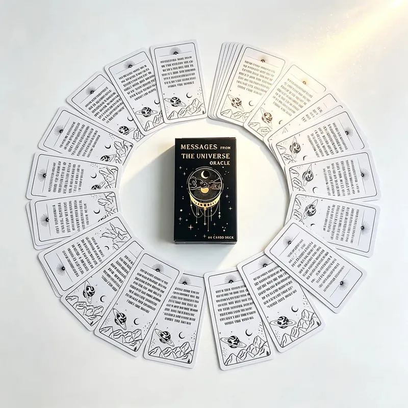 Messages From The Universe Oracle Cards 54 English Version Divination Spiritual Guidance & Daily Inspiration Cards for Beginners