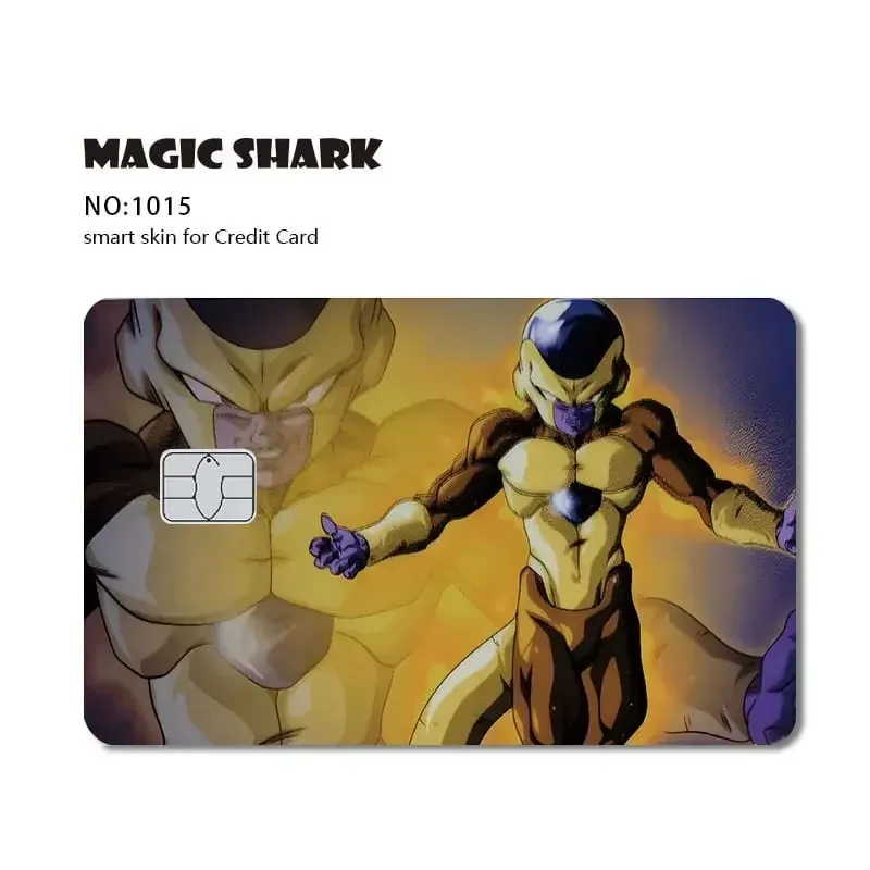 2026 Bagong Goku Frieza Anime Waterproof Skin Cover Skin Sticker para sa Credit Bank Debit Card na Walang Kupas