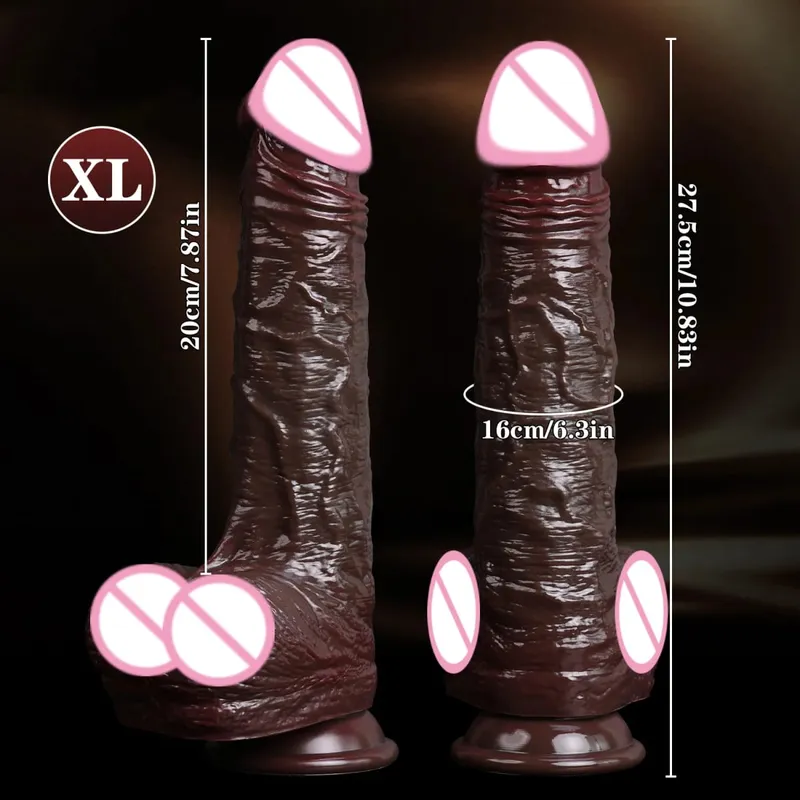 Realistic Dildos Skin Sliding Foreskin Testicles Dildo for Woman Masturbation Anal Vaginal Stimulation Strapon Silicone Sex Toys