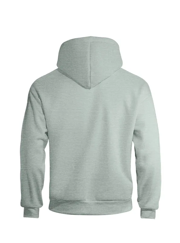 Autumn Men's Double-Layer Hooded Zip-Up Sweatshirt Loose Casual Fit with Front Pockets Ideal for Outdoor and Streetwear Style