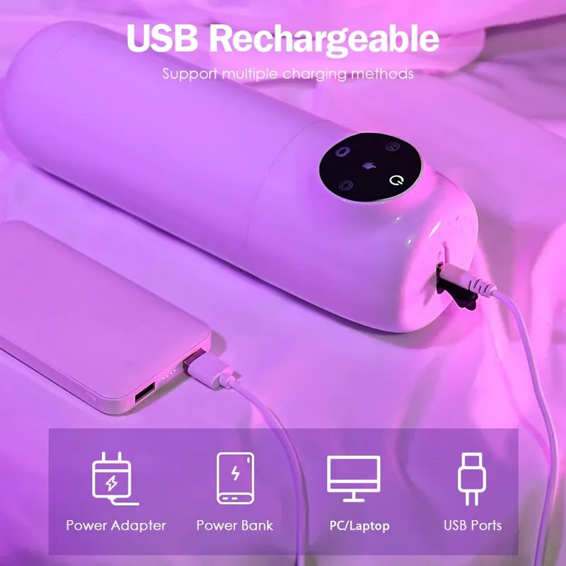 Automatic Rotating Male Masturbation Device - Sucking and Licking Sex Toy 100% Waterproof Penis Pump - Water-Filled Adult Male