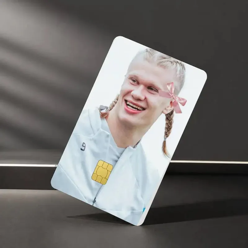 Football Star E-Erling H-Haaland Sticker Film Tape Skin for Credit Card Debit Card Waterproof Stickers