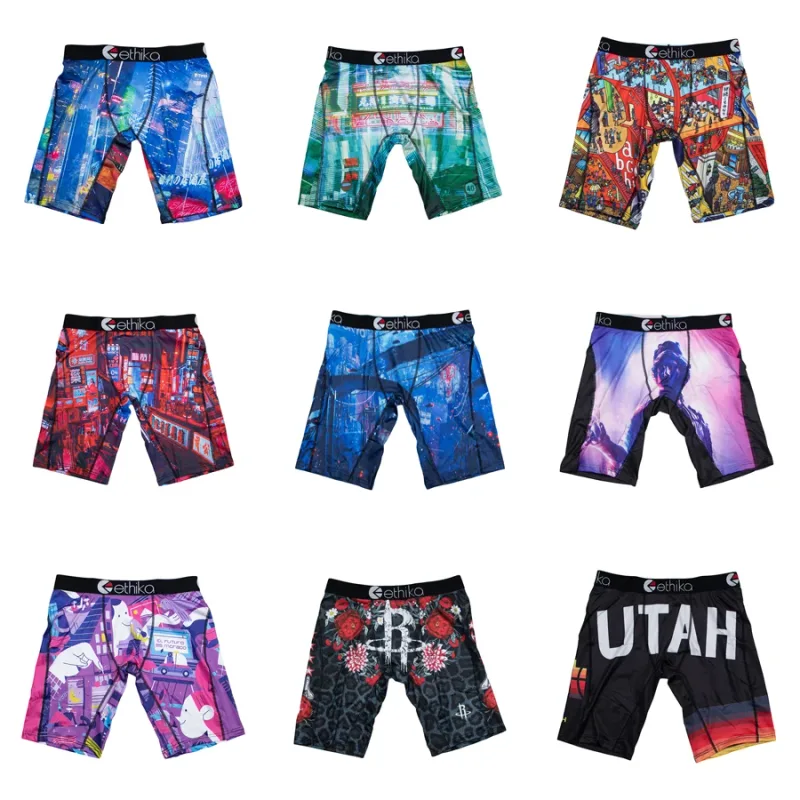 1Pcs Men Underwear Breathable Summer Swimming Mens Boxershorts Panties Plus Size S-3XL Man Underpants Men's Boxers Briefs