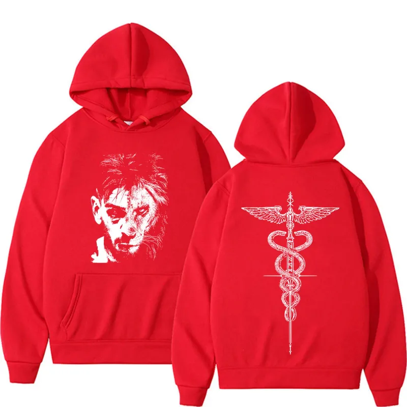 El Matador Ilia Topuria Tattoo Graphic Hoodies Men Women Harajuku Classic Gothic Sweatshirt Casual High Quality Oversized Hoodie