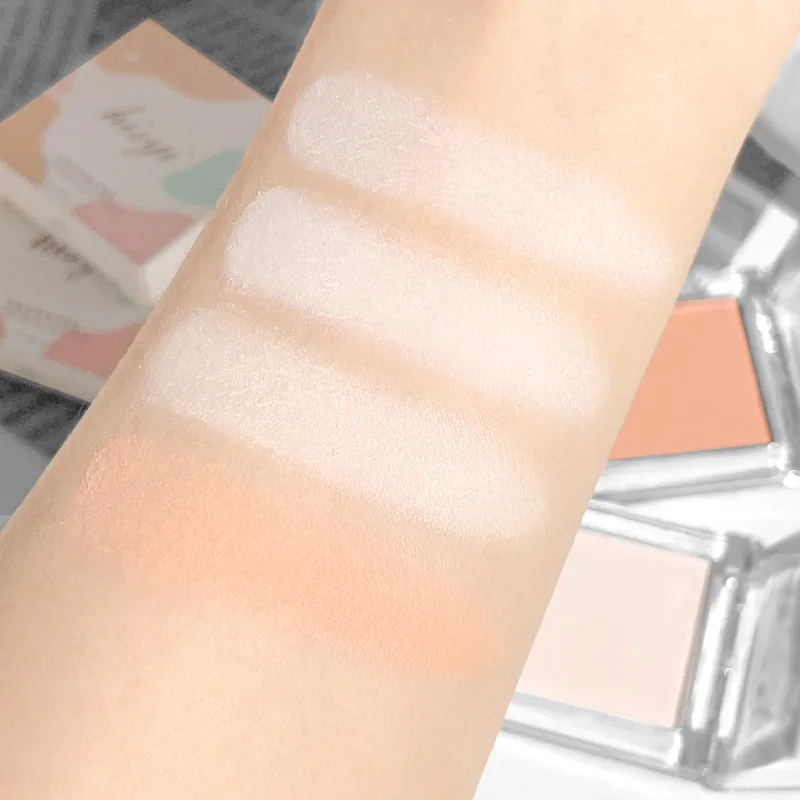 Hisyi Matte Monochrome Eyeshadow Palette Natural Light Highlighter Powder For Delicate Eye Contouring Brightens