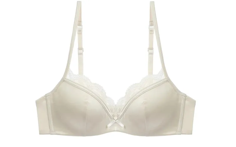 Summer Seamless Lace Bra Set for Small Bust Soft Wire Anti-Sagging Slimming Bralette & Panty Lightweight Lingerie Sexy Set