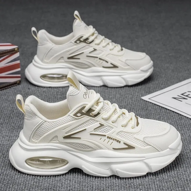 Men's casual sneakers spring summer breathable soft-sole anti-slip outdoor running shoes fashion students Joker tide sports shoe