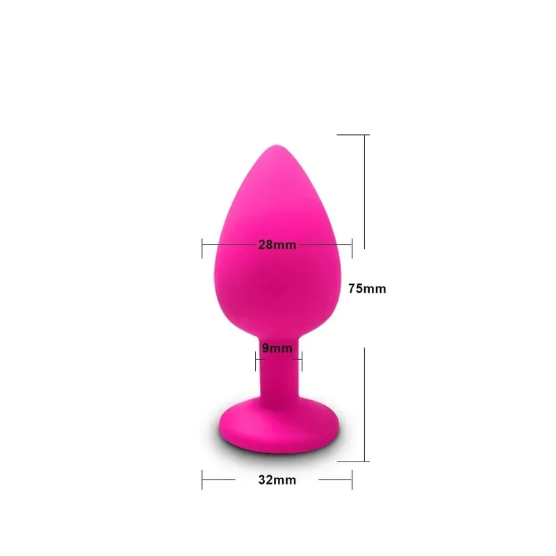 Anal Toy Soft Silicone Anal Plug Mini Bullet Vibrator Butt Plug Men Women Gay Couples Anal Prostate Stimulator Sex Toy for Adult