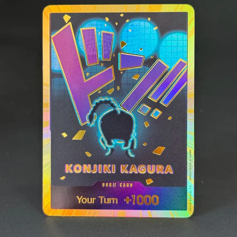 10PCS DON OPCG English TCG Gold DON!!! Collection Cards Zoro Ace Doflamingo Rebecca FOIL NM Refraction Flash Cards ToyGifts OPCG