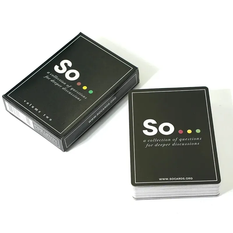 High Quality So Cards Conversation Starter Special Style Questions Card Game for Adults & Families Party Leisure Board Game