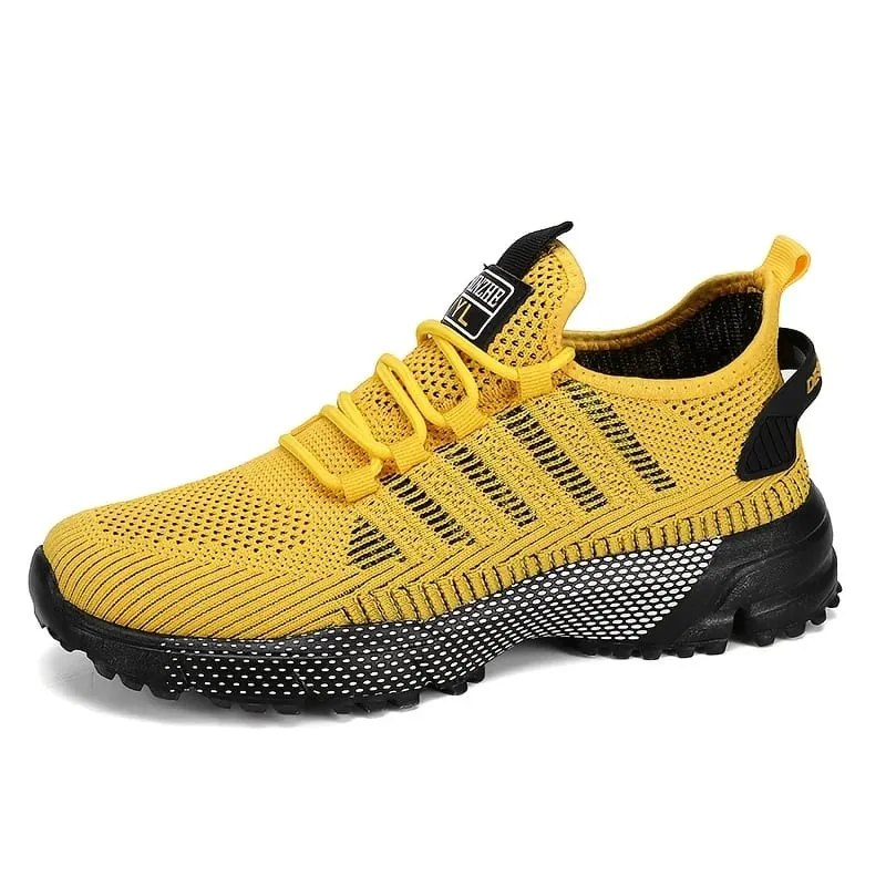 Ανδρικά αθλητικά παπούτσια με αναπνεύσιμο δίχτυ για όλες τις εποχές Casual Κομψά, αντιολισθητικά σόλα EVA με κορδόνια για τρέξιμο, περπάτημα σε εξωτερικούς χώρους