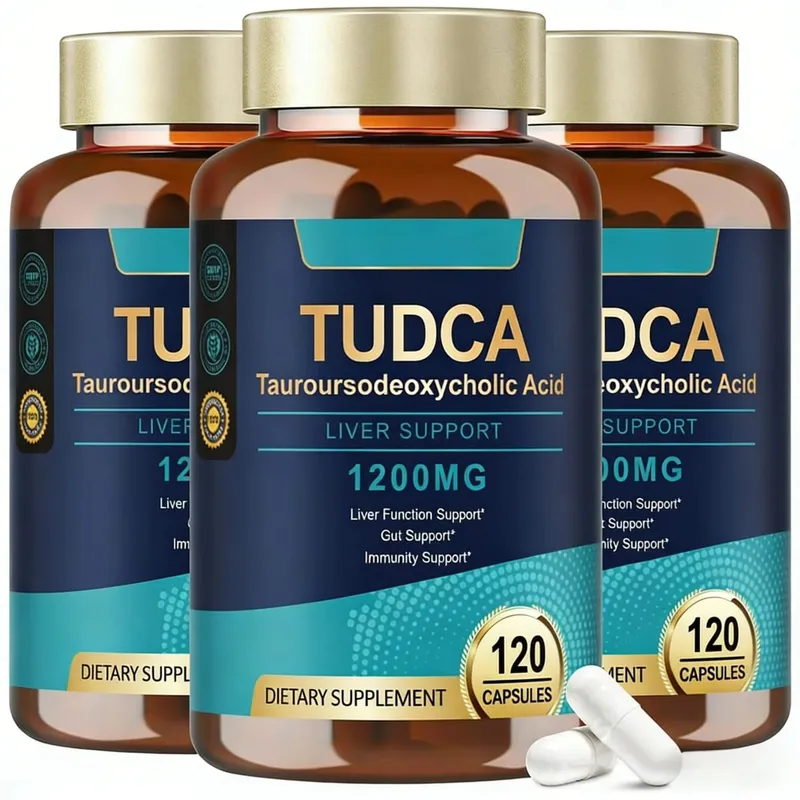 Bile Salts 120 Capsules Ultra Strength Pure TUDCA Liver Supplements Liver and Gallbladder Cleanse & Repair Vegan
