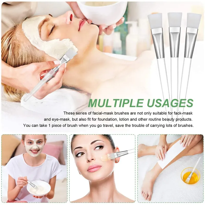 50pcs/10pcs Facial Mask Brushes - Professional Makeup & Skincare Applicators for Face Masks Body Butter Creams Salon Spa