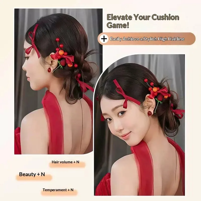 Synthetic Western Style Hair Topper Women Volume Boost Fluffy Invisible Hair Piece Bridal Wedding Hair Extension