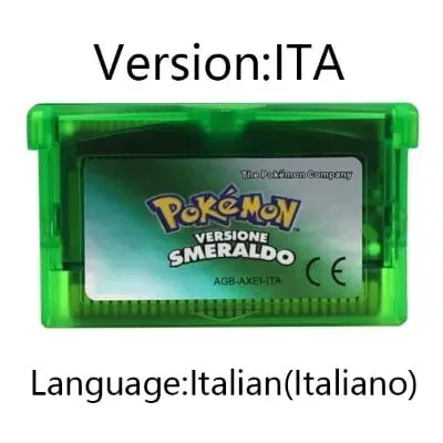 GBA Game Pokemon Series Video Game Cartridge Console Card Pokemon Emerald FireRed Ruby LeafGreen Sapphire Multi-language