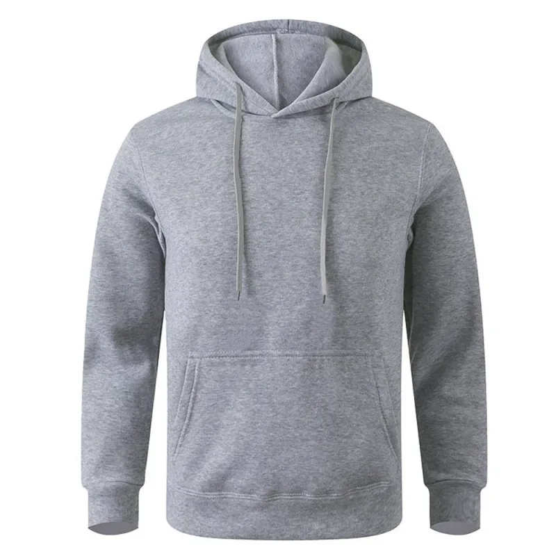 Sweat-shirt à capuche en polaire doux et ample pour hommes avec poches pour les jours froids