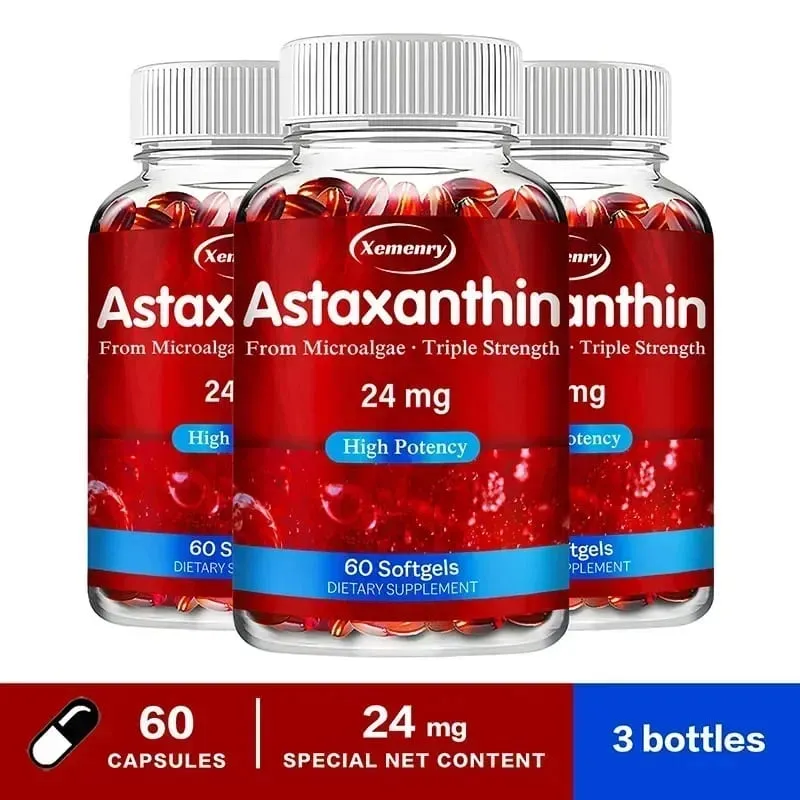 蝦紅素 24 毫克 - 促進心血管健康 加速新陳代謝 維持眼關節和皮膚健康 抗氧化劑