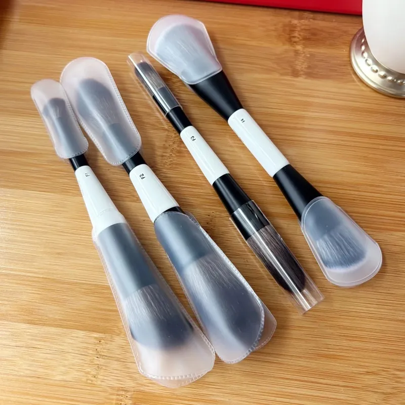 Face Makeup Brush F1 Dual-Ended Contour Blush F2 Powder Brush F3 Highlight Soft Synthetic Hair Cosmetic Brushes