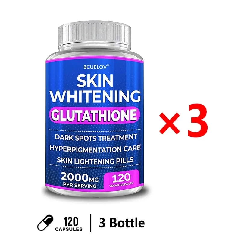 薑黃熊果維生素穀胱甘肽皮膚美白丸 - 2000 毫克 - 抵消自由基並減少氧化應激