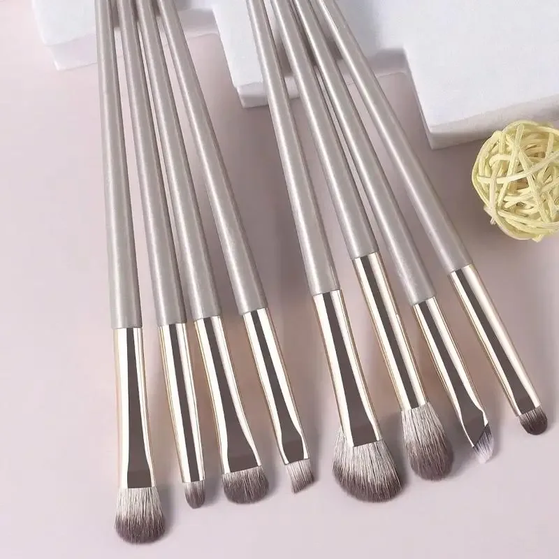 8pcs Eye Makeup Brushes Set Detail Eyeshadow Brush Makeup Brush Ultra Soft Eyeshadow Eyeliner Makeup Tool