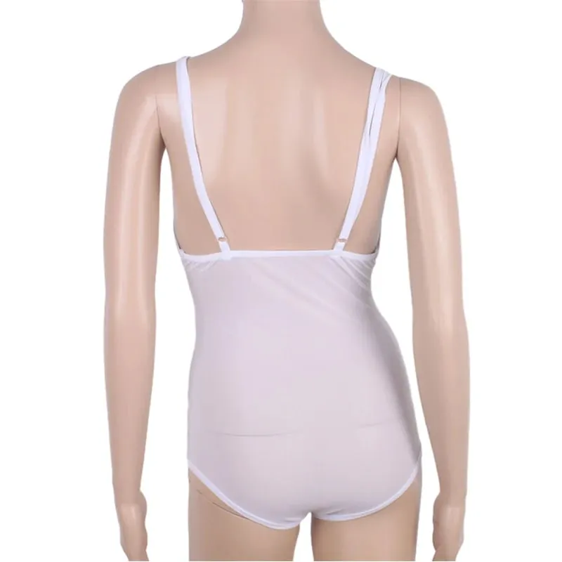 Women Vest Camisole Belly Dance Sheer Mesh Leotard Halter Neck Open Bust Bodysuit Sleeveless Dancewear Training Practice Costume