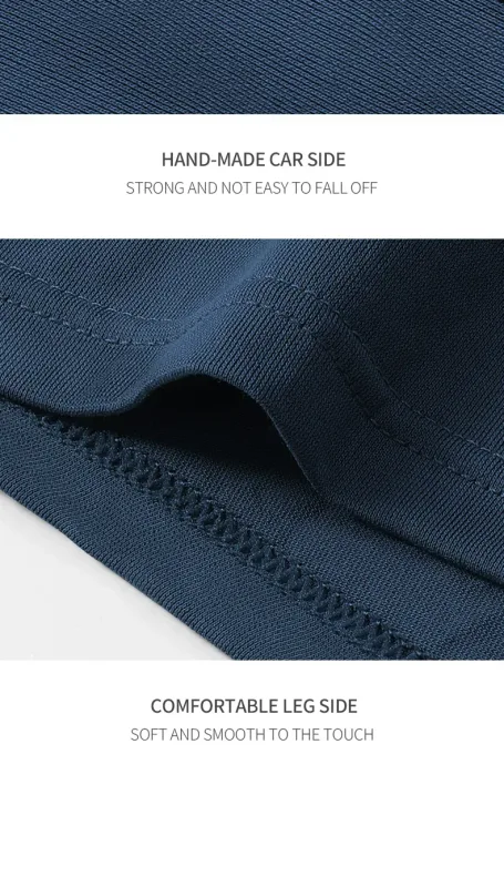 3PCS Pure Cotton Men's Underwear, Men's Boxer Briefs, Youth Pure Color Mid-Waist Boxer Briefs, Breathable Cotton Factory