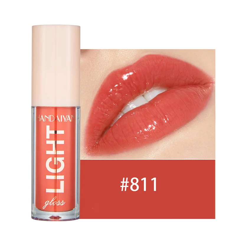 12 barev Mirror Pearl Lesk na rty Dlouhotrvající hydratační lesk Glitter Lip Glaze Vodotěsné sklo Tekutá rtěnka Dámský make-up