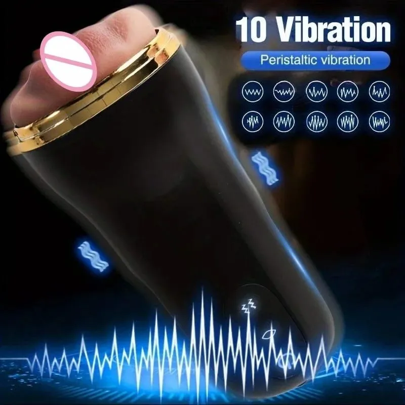 Automatic Male Masturbator Cup Realistic Vaginal Penis Vacuum Trainer Blowjob Penis Pump Glans Stimulation Adult Sex Toy for Men