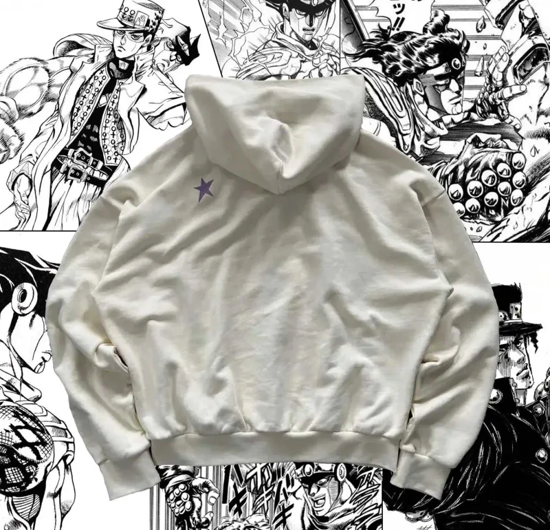 Y2k Jojo Bizarre Adventure Anime Hoodie Harajuku Oversized Sticky Fingers Hoodies Women Men Streetwear Couple Hip Hop Sweatshirt