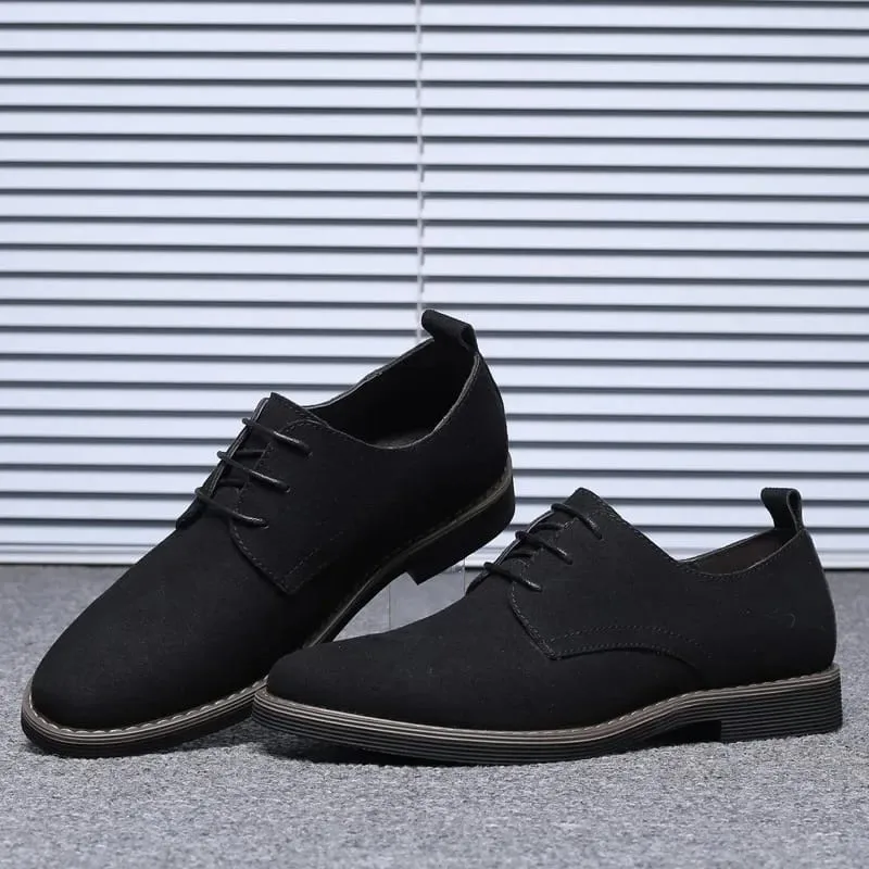 Mens Dress Shoes Legitimate Leather Shoe PU Suede Casual Men Designer Social Male Black Business Luxury Men's Wedding Summer Man
