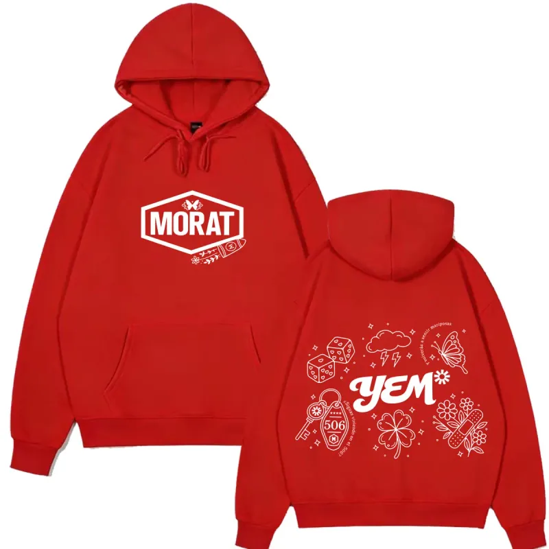 Band Morat Yem World Tour 2026 Print Hoodie Men Women Fashion Clothing Pullover Long Sleeves Loose Hip-hop Sweatshirts Fan Gifts