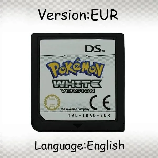 USA EUR FRA ITA NOE AUS ESP NDS Game Cartridge Pokemon Black White Platinum HeartGold SoulSilver for DS 2DS 3DS Console