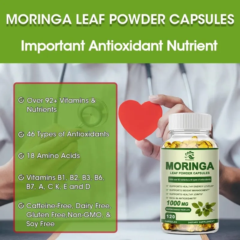 Greensure Moringa Oil Προωθεί τον μεταβολισμό Υποστήριξη απώλειας βάρους Επισκευάζει κατεστραμμένα κύτταρα Ανακουφίζει τη φλεγμονή Καρδιαγγειακή υγεία