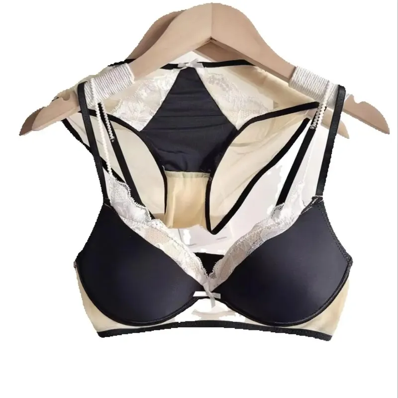 French Lace Bra Set for Women Push up Lift Gathering Double Cup Soft Comfort Small Bust Enhancer Daily Wear Lingerie Set