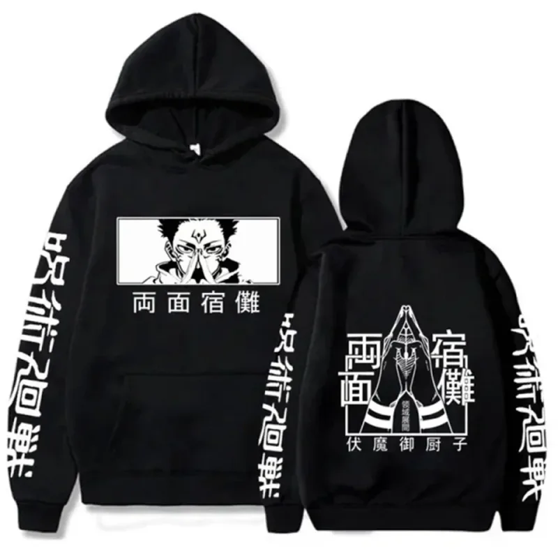 hoodies for man 3D Anime Satoru Gojo Printing Hooded Men Women Hoodies Prevalent Harajuku Manga Unisex Sweatshirt Men's clothing