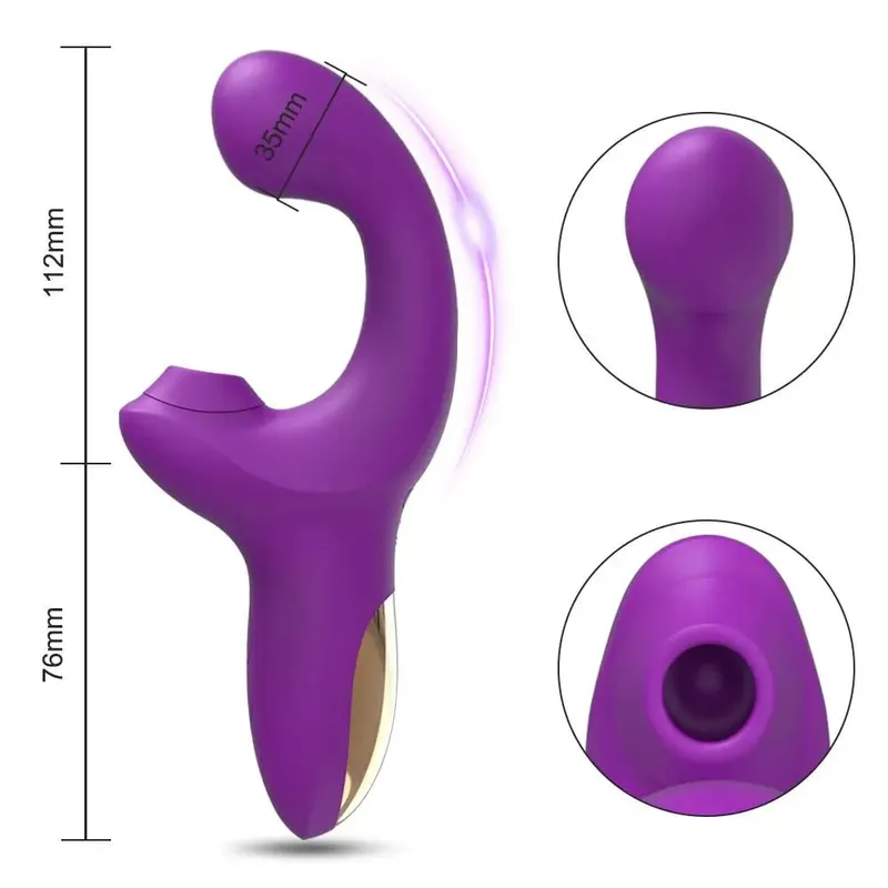 Powerful Sucking Dildo Vibrator for Women Female Clit Sucker Vacuum Clitoris Stimulator Finger Wiggling Vibrator Adult Sex Toy