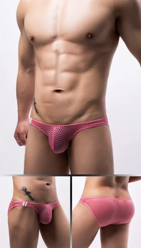 Men Briefs Summer Breathable Holes Underwear U Convex Thin Low Waist Men's Underwear Briefs Slip Underpants Calzoncillos — image 35