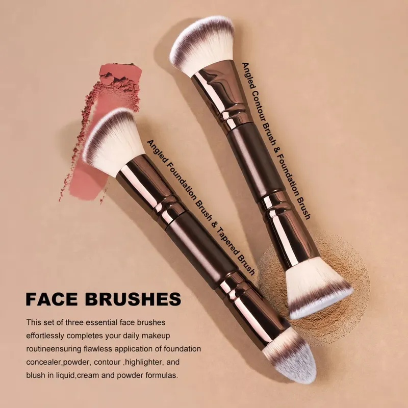 7pcs Professional Makeup Brush Set Foundation Brush Powder Brush Eye Shadow Brush Blending Brush Tool Soft to Face Travel