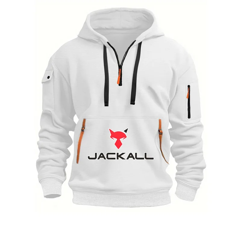 Jackall Lures Logo New Men's Keep Hoodies Streetwear Jacket Long Sleeve Sweatshirts Zipper Hooded Pullover