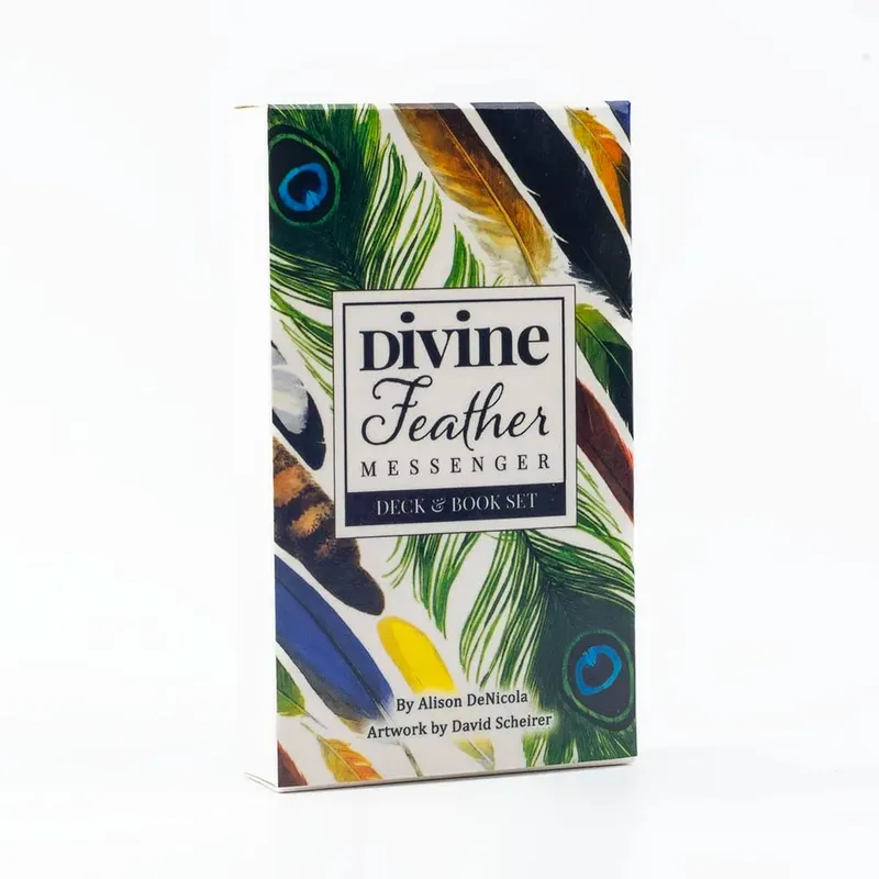 Divine Feather Messenger Tarot Oracle Cards 44 Birds Symbolism & Energies 10.3x6CM Divination Fate Reading and Board Game