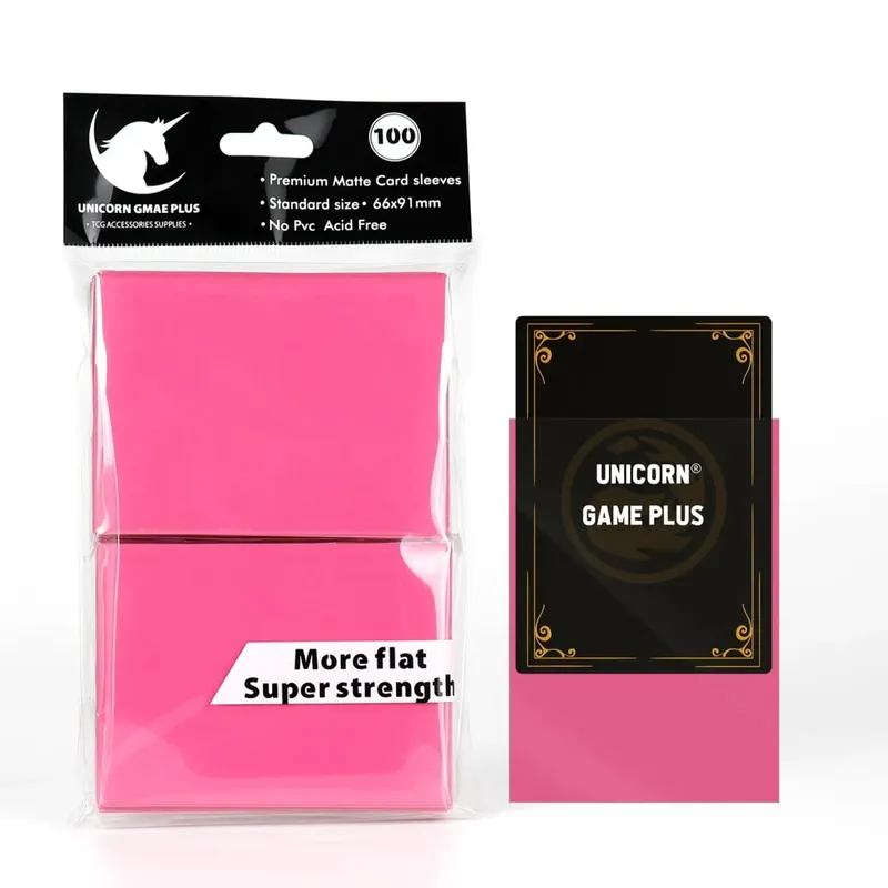 100pcs 2.5"x3.5" Premium Trading Card Sleeves 66x91mm Standard Sized Board Game Cards for MTG Magic Gathering Lorcana Game Card