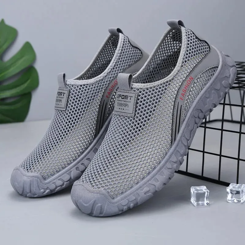 Men's Sports Shoes 2026 Summer Mesh Hollow Out Breathable Running Sneakers Casual Lightweight Outdoor Walking Shoes for Man