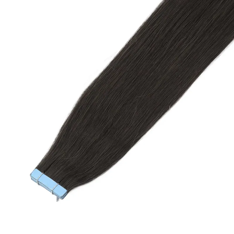 Tape in Hair Extensions Human Hair Invisible PU Tape in Extensions Straight Glue in Extensions Remy Human Hair Extensions 30G