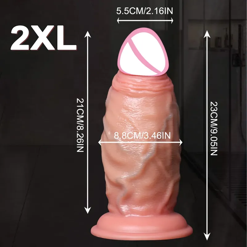 5 Sizes Realistic Anal Dildo Soft Huge Penis Suction Cup Anal Sex Toys For Woman Vagina Adult Masturbator Cock Big Dick Buttplug